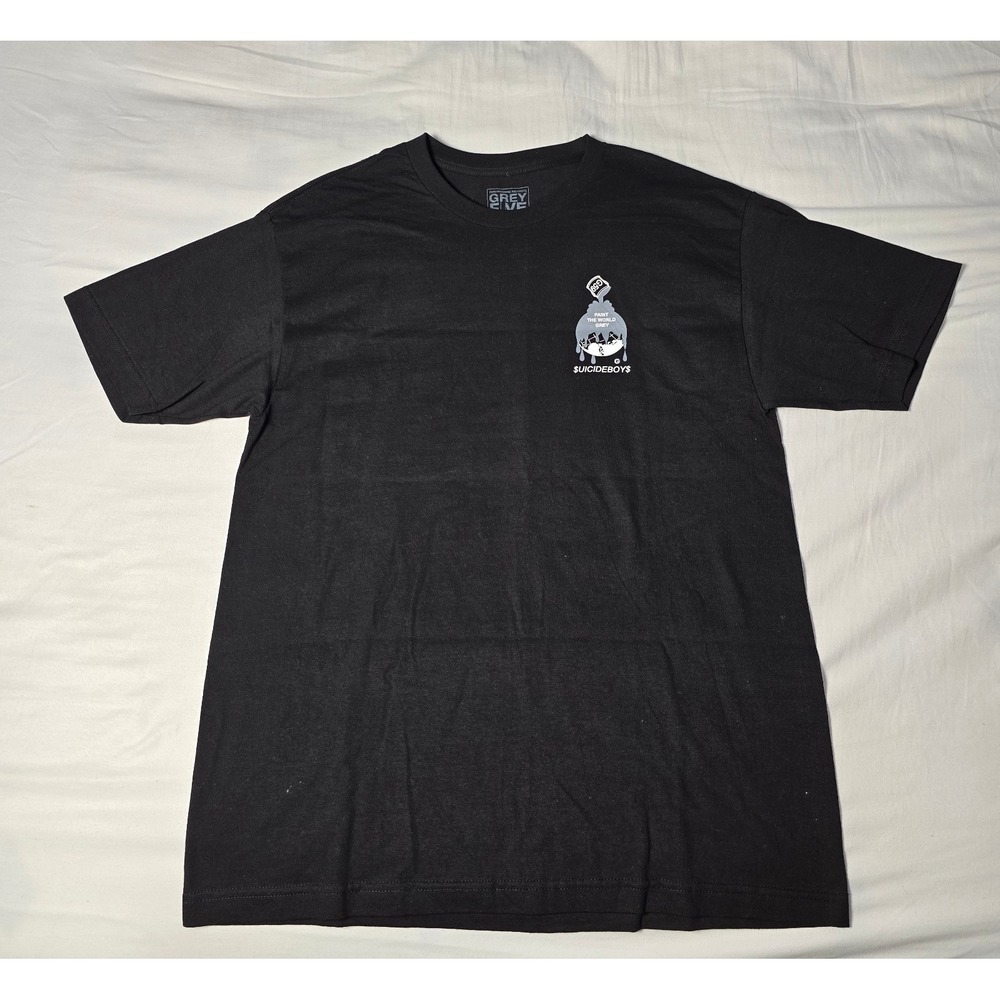 G59 $uicideBoy$ - 'Paint The World Grey' T-Shirt. L. 2017/2018